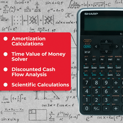 Sharp EL-738 XTB - Advanced Financial Calculator NEW DESIGN