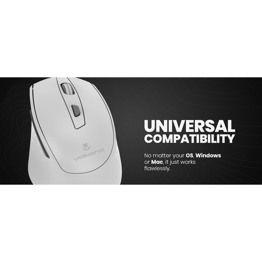 Volkano Chrome Series Wireless Mouse - Gray