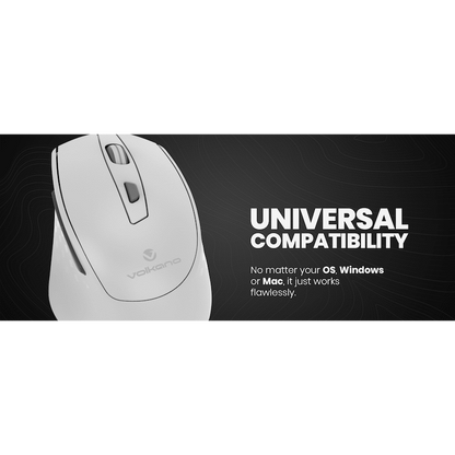 Volkano Chrome Series Wireless Mouse - Gray
