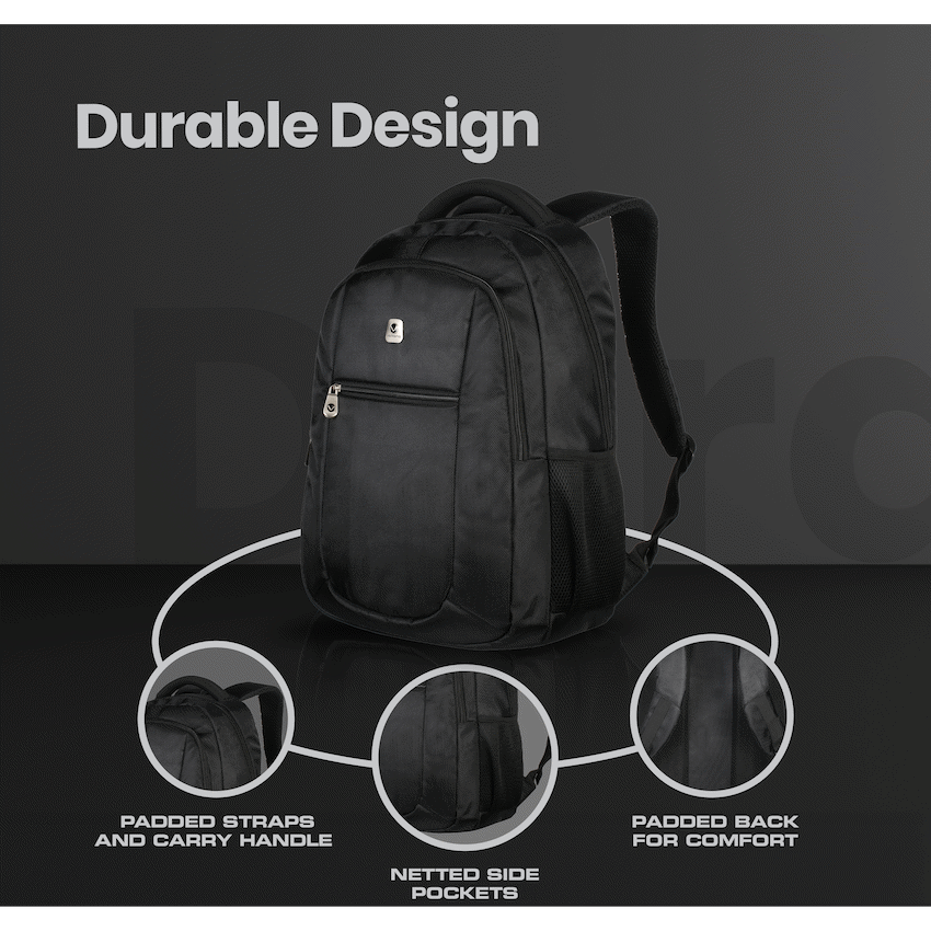 Volkano Jet Backpack 15.6" - Black