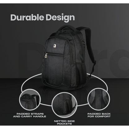 Volkano Jet Backpack 15.6" - Black