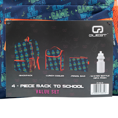 Quest Game Repeat 4 Piece BTS Backpack Combo - Navy