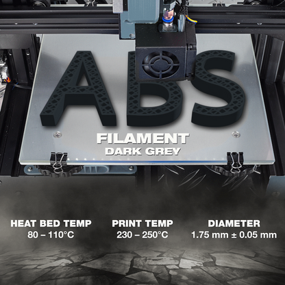 SA Filament ABS Premium Filament 1kg - Dark Grey