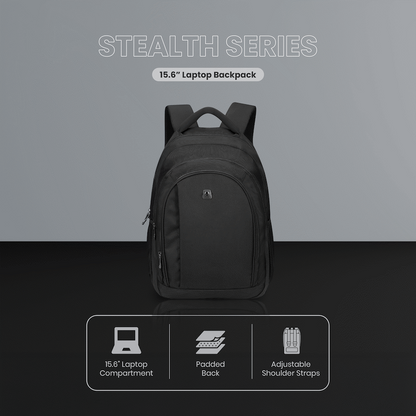 Volkano Stealth 15.6" Laptop Backpack - Black