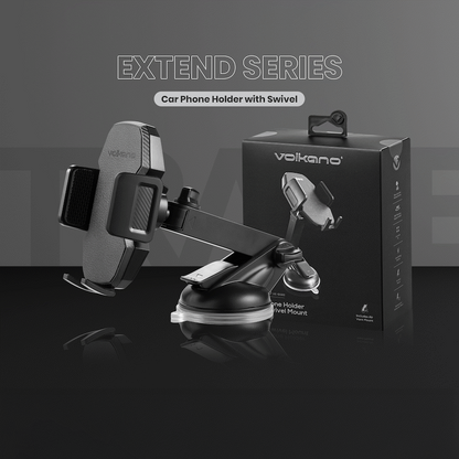 Volkano Extend Series Car Phone Holder with Swivel