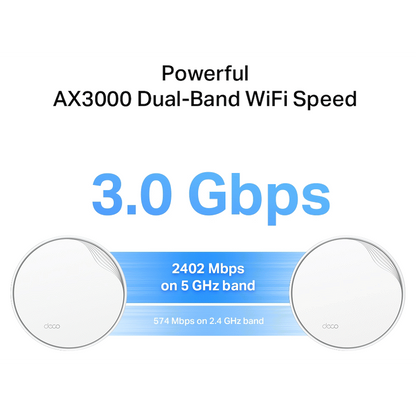 TP-Link Deco X50-POE (1-Pack) AX3000 Whole Home Mesh Wi-Fi 6 System with PoE