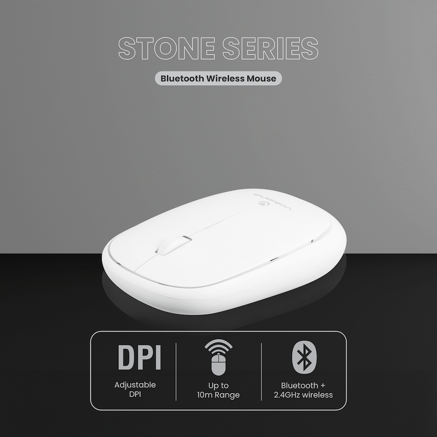 Volkano Coral series Bluetooth Wireless Mouse - White