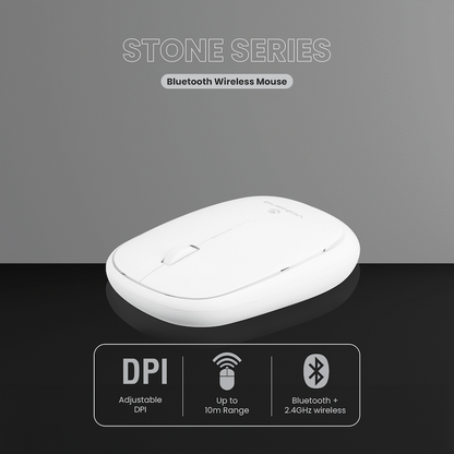 Volkano Coral series Bluetooth Wireless Mouse - White
