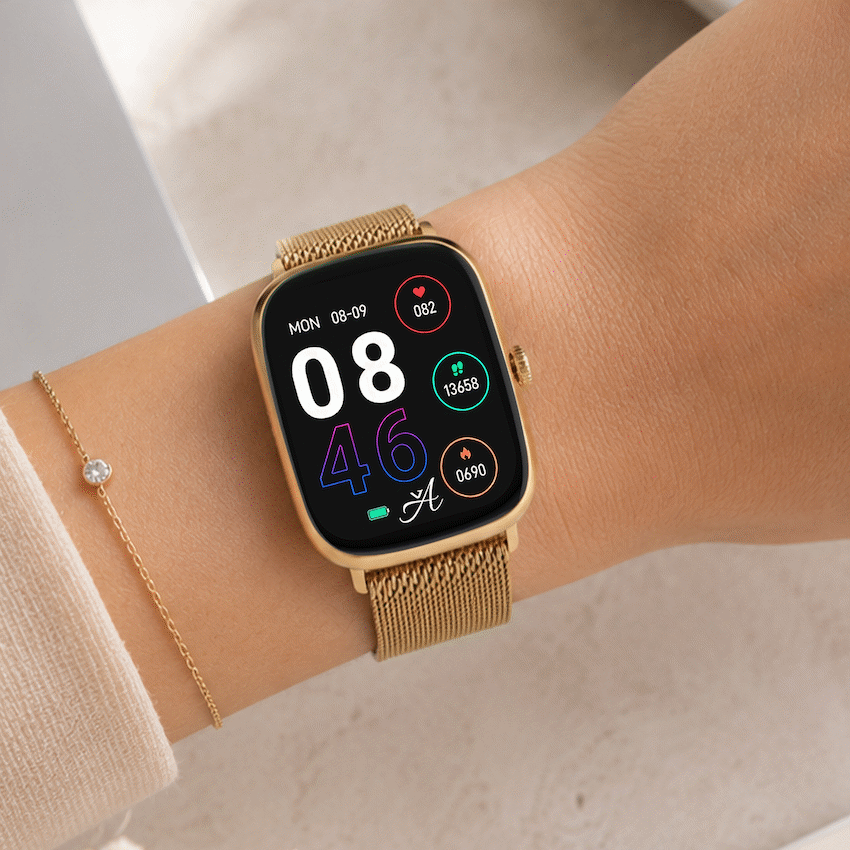 Volkano Ayla Collection Smartwatch with Milanese Strap