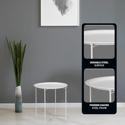 Everfurn Nala Side Table - White