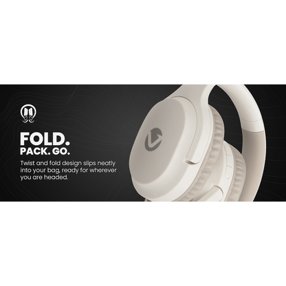 Volkano Pebble Series Bluetooth Headphones - Khaki