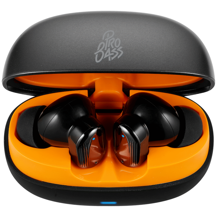 Pro Bass Flex Series TWS Earphone - Black + Orange