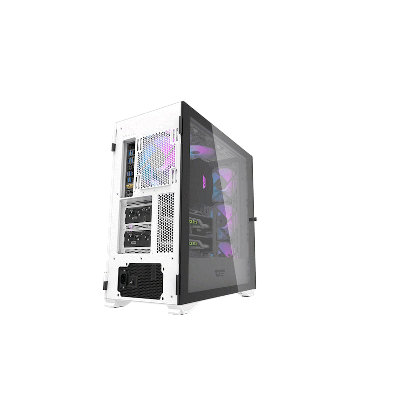 darklFlash E-ATX Computer Case  DLX21 Mesh - White