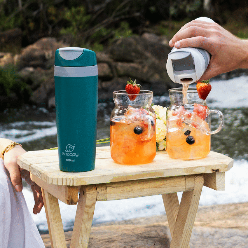 Snappy Smooth Thermal Tumbler 400ml Teal ( Order in Qty of 12)