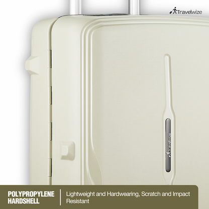 Travelwize Clipper PP 55cm 4-Wheel Spinner Luggage Beige
