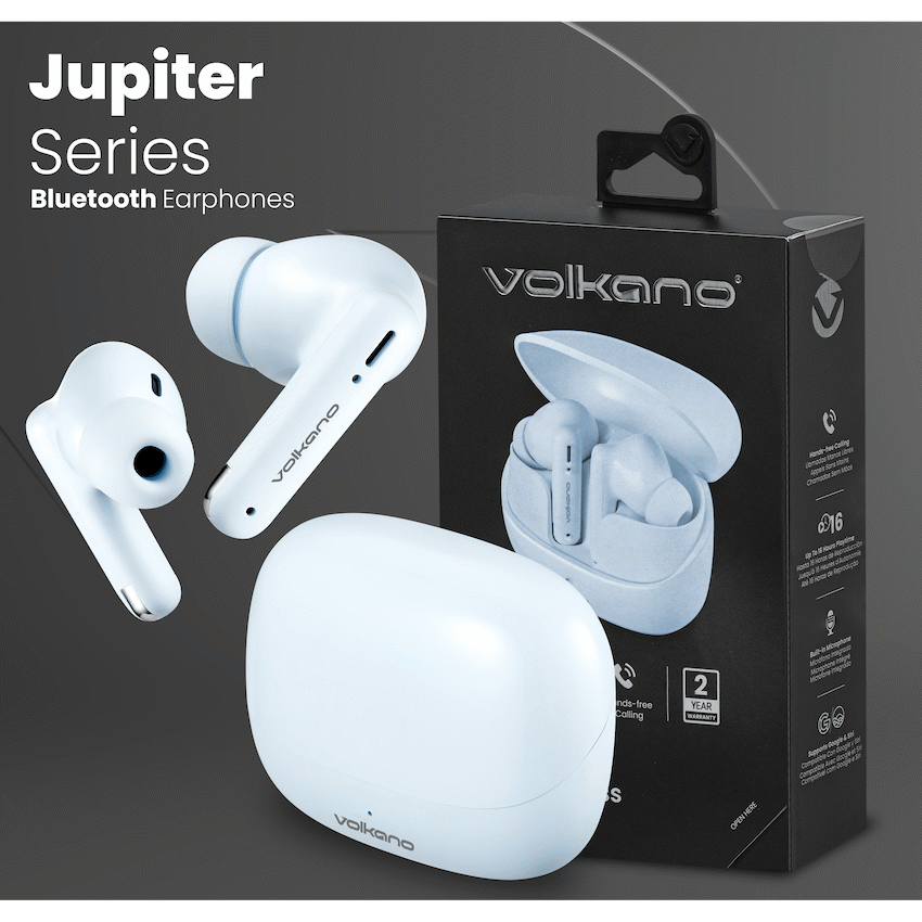 Volkano Jupiter Series TWS Earphones - Pastel Blue