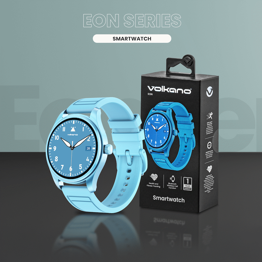 Volkano Eon Series Smartwatch - Light Blue