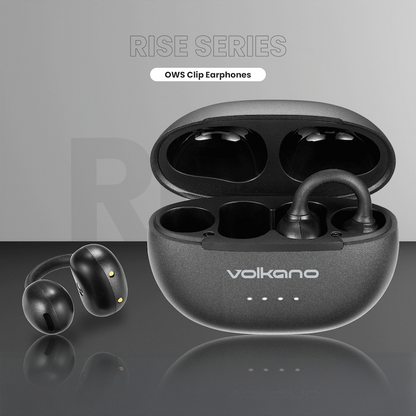 Volkano Rise Series OWS Clip Earphones - Black
