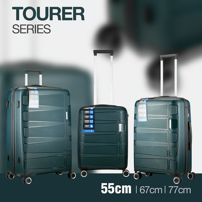 Travelwize Tourer PP 55cm 4-wheel Spinner Luggage Petrol