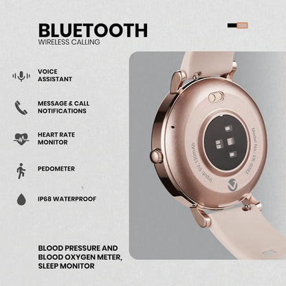 Volkano Aurora Series Ladies Smart Watch - Gold