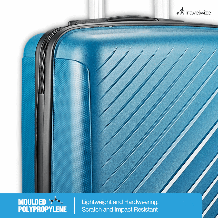 Travelwize Paros PP 4-Wheel Spinner 75cm Luggage - Teal