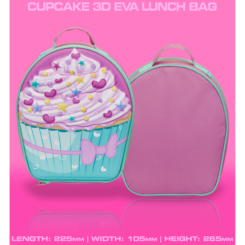 Quest Cupcake 3D EVA Lunch Bag - Pink