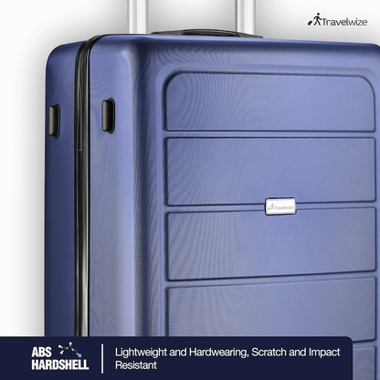 Travelwize Maple ABS 55cm 4-Wheel Spinner Luggage - Navy