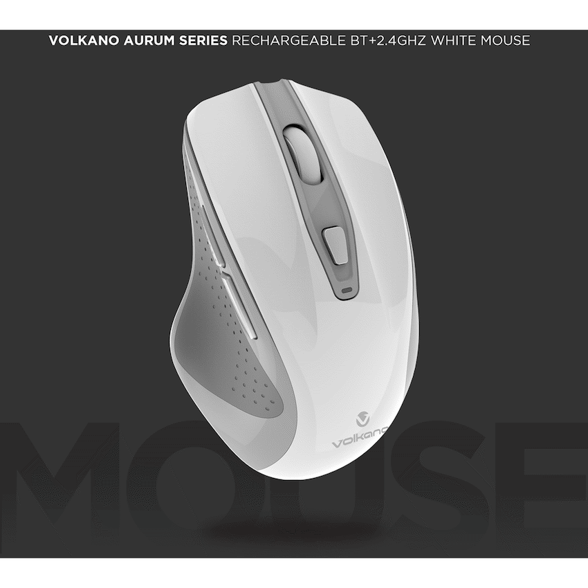 Volkano Aurum Series Bluetooth Wireless Mouse - White
