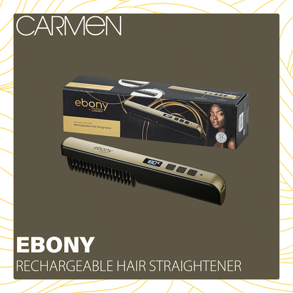 Carmen Ebony Rechargeable Hair Straightener