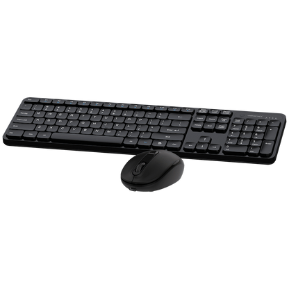VolkanoX Garnet Bluetooth Wireless Keyboard and Mouse Combo - Black