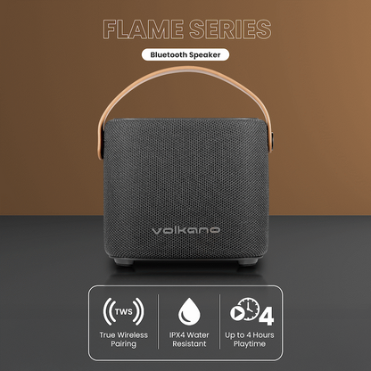 Volkano Flame Series Bluetooth Speaker - Black
