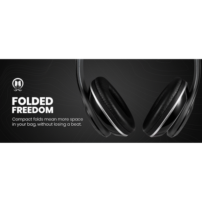 Volkano Falcon Headphones with Microphone - Black