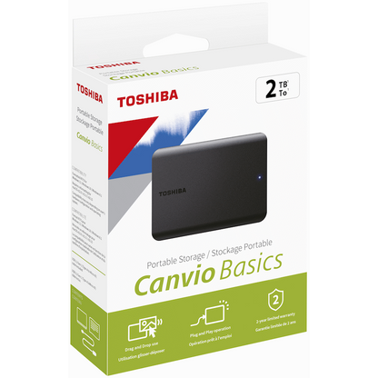 Toshiba Canvio Basics 2tb 2.5" USB 3.2 - Black