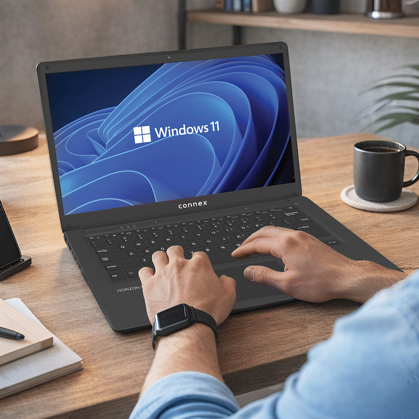 Horizon X Laptop- Connex 14" Celeron N4020 4/256 SSD W11H - BK