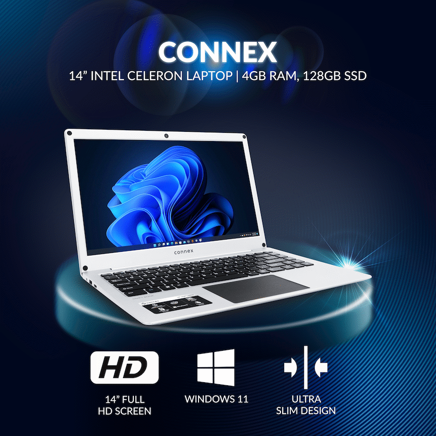 Connex 14 Celeron 4gb/128gb SSD Starter Bundle