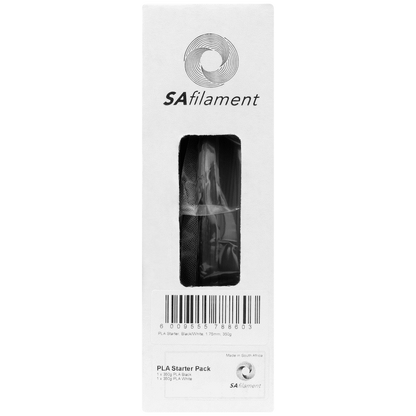 SA Filament 2x 350g PLA Black and White Twin Pack