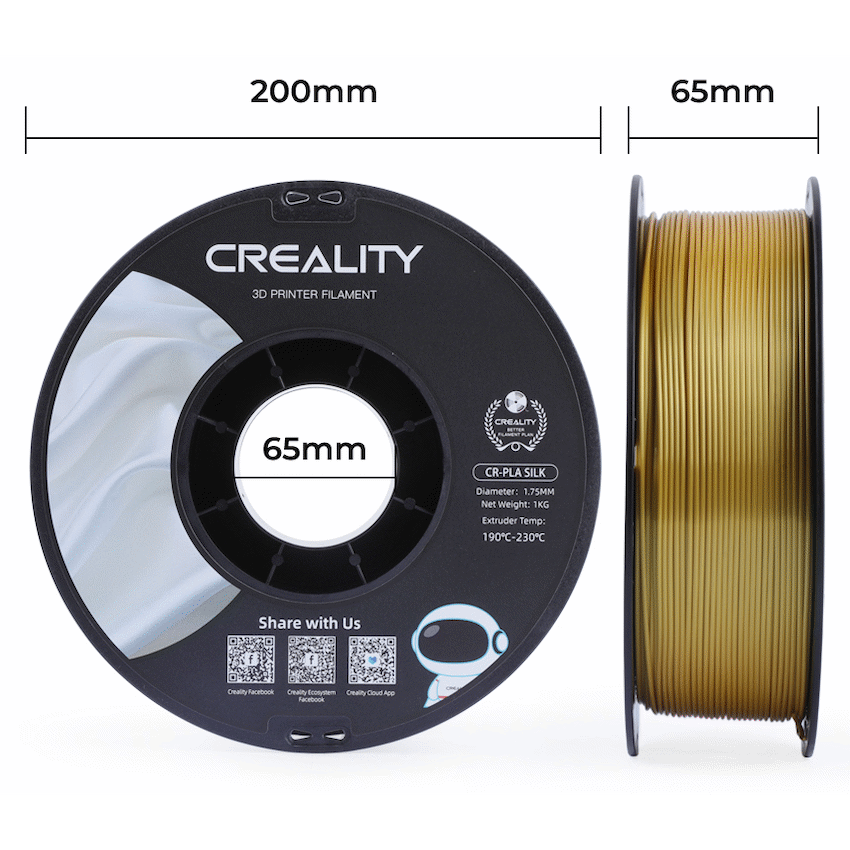 Creality Silk Filament PLA Gold 1Kg