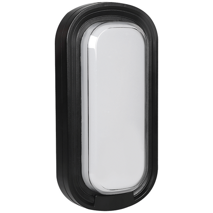 Ellies Ellipse Series AC 24W Capsule LED Bulkhead - PC - BK