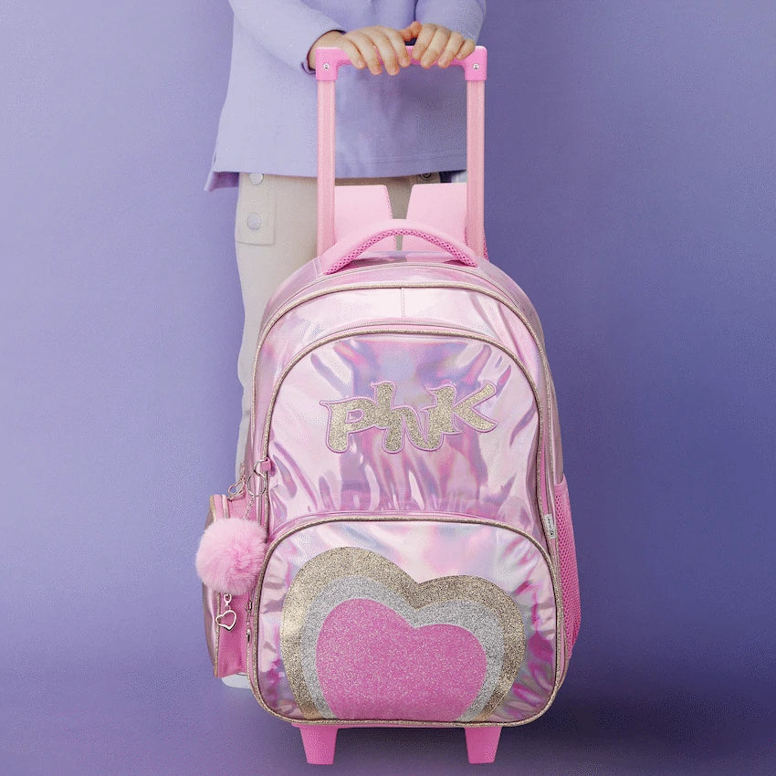 Quest Mirror-Glitz Trolley Backpack - Pink