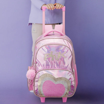 Quest Mirror-Glitz Trolley Backpack - Pink