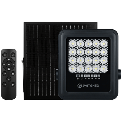 Switched Urban Pro Series - 50w Solar Floodlight with Remote