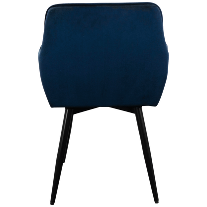 Everfurn Japan Casual Velvet Chair with Swivel - 2 Pack