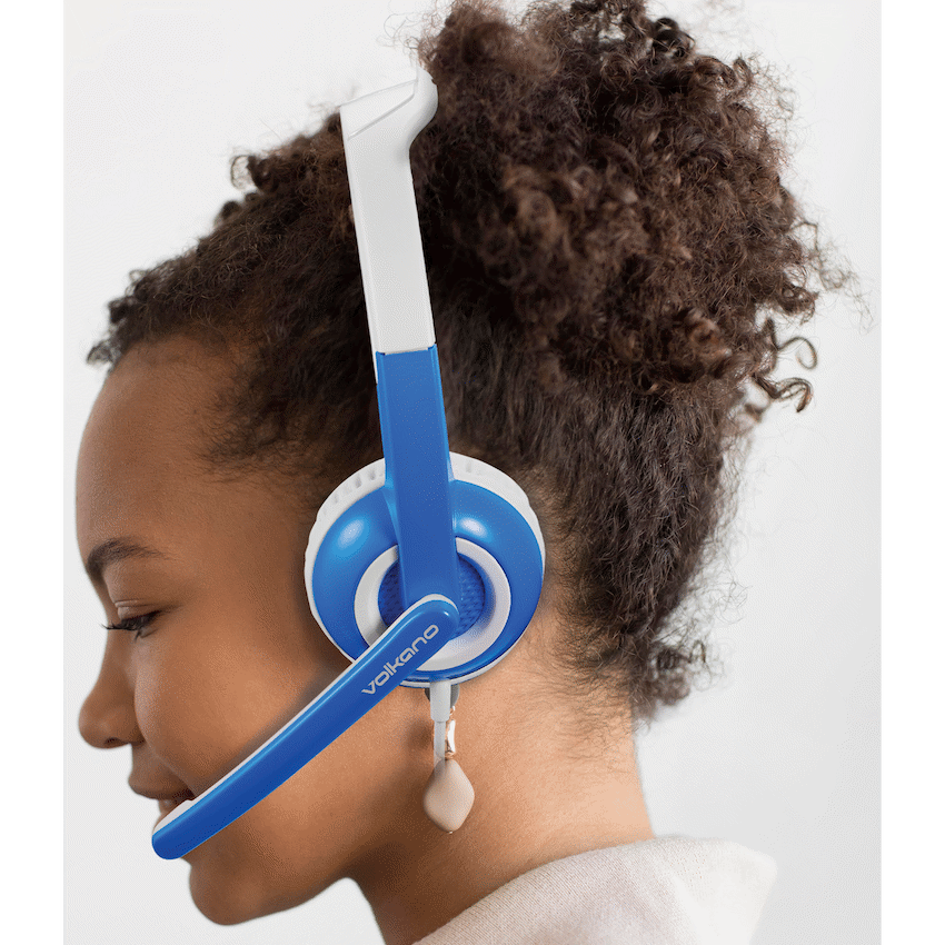 Volkano Kids Chat Junior series headset with mic - Blue