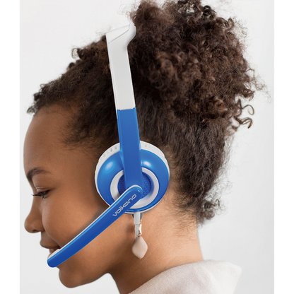 Volkano Kids Chat Junior series headset with mic - Blue