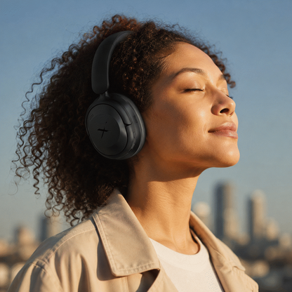 VolkanoX Halo ANC Bluetooth Headphone - Black