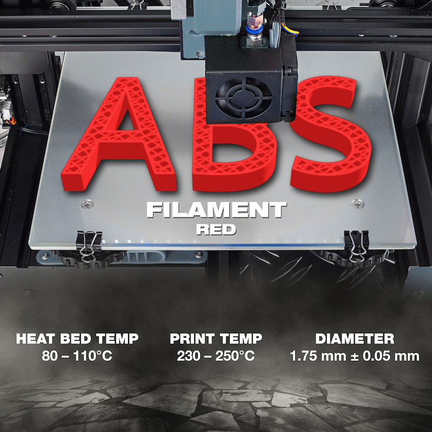 SA Filament ABS Premium Filament 1kg - Red