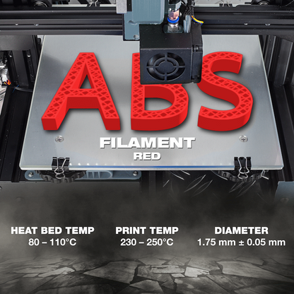 SA Filament ABS Premium Filament 1kg - Red