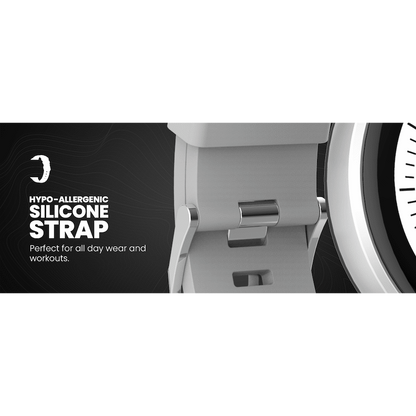 Volkano Active Tech Trend series Watch with heart rate monitor - Silver