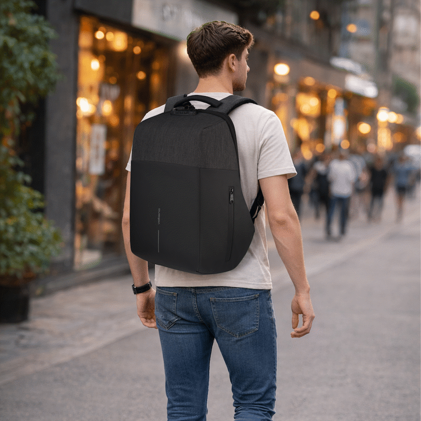 Volkano Smart Deux Laptop Backpack - Black/Charcoal