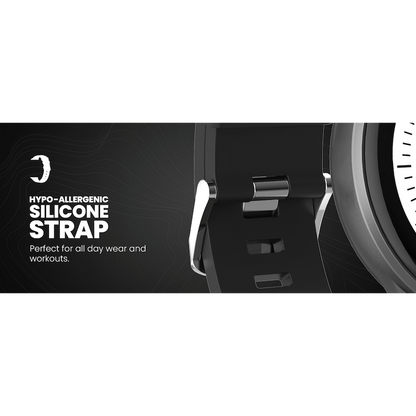 Volkano Active Tech Trend series Watch with heart rate monitor - Black